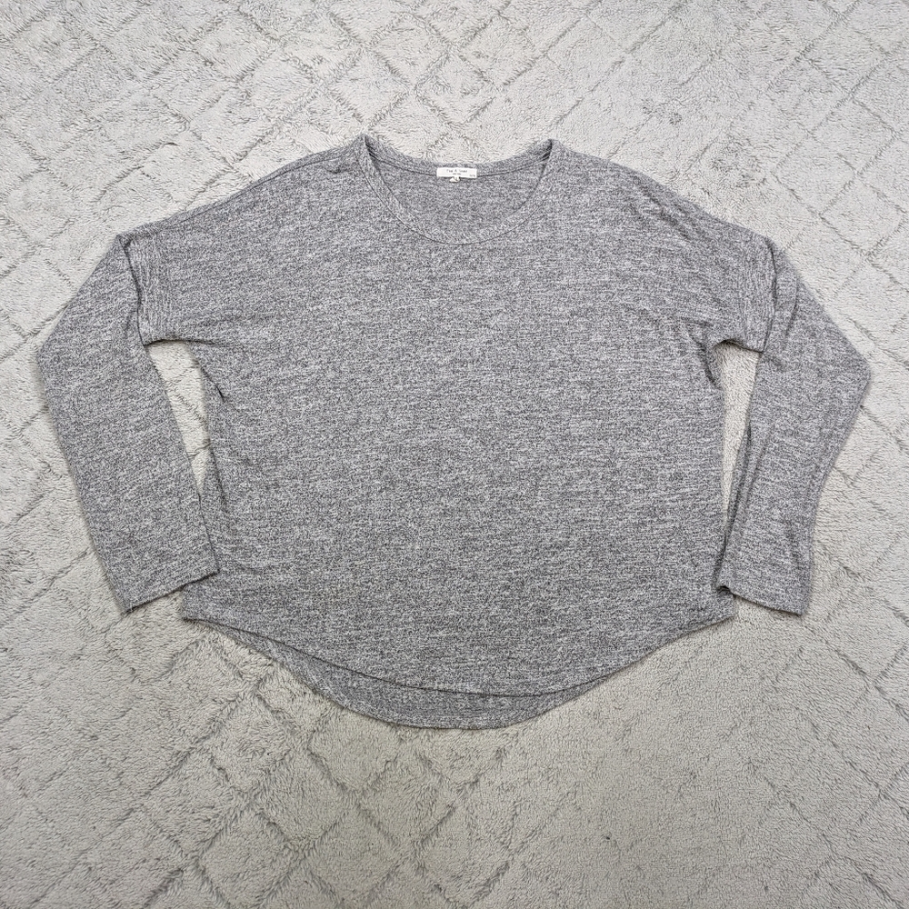 rag & bone Gray Long-Sleeve Knit Top